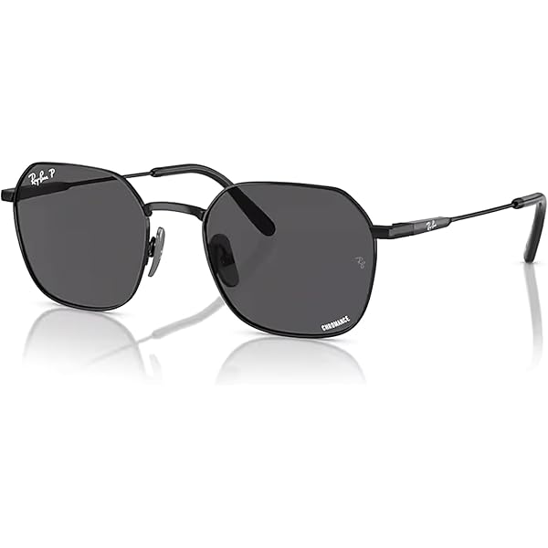 Amazon.com: Ray-Ban RB8094 Jim Titanium Square Sunglasses, Black
